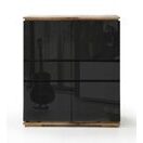 Highboard CHIARO Schwarz Hochglanz