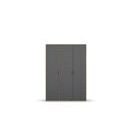 Kleiderschrank VOYAGER Eiche Artisan - Grau-Metallic