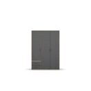 Kleiderschrank VOYAGER Eiche Artisan-Grau Metallic