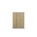 Kleiderschrank VOYAGER Grau Metallic-Eiche Artisan