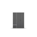 Kleiderschrank VOYAGER Alpinweiss-Grau metallic