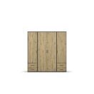 Kleiderschrank VOYAGER Grau Metallic-Eiche Artisan