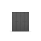 Kleiderschrank FLORENZ grau metallic