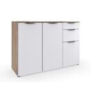 Sideboard BUENOS AIRES Weiss-Plankeneiche