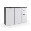 Sideboard SALTA Weiss-Graphit