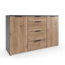 Sideboard SALTA Plankeneiche-Graphit