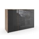 Sideboard ROSARIO Glas Grey-Plankeneiche