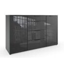 Sideboard POSADAS Glas Grey-Graphit