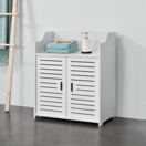 Badezimmerschrank Trosa 72x60x32 cm WPC Weiss