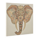 Wandbild 80x80cm Elefant Leinwand