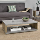 Couchtisch Palermo 100x60x30 cm Holz-/Betonoptik