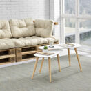 Couchtisch Langesund 2er Set Weiss