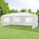 Pavillon Wedau 600x300x255 cm Weiss