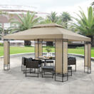 Festzelt Lanciano Pavillon 400x300x265cm Beige