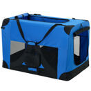 Hundetransportbox Blau Faltbar Transportbox Hunde Falt Box Trage Tasche