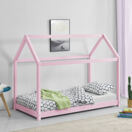 Kinderbett Netstal Haus 70x140 cm Rosa