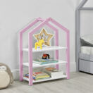 Kinderregal Mayen 85x60x30 cm mit Spielzeugregal Antik Rosa