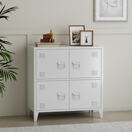 Büroschrank Hamina 80x40x82 cm Weiss