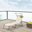 Sonnenliege Getaria 189x57x28 cm Beige