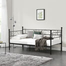 Metallbett Granada 90x200 cm Schwarz