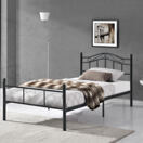 Metallbett Florenz 90x200 cm Schwarz