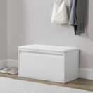 Sitzbank Degerfors 80x39x45 cm Weiss