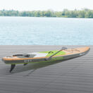 Paddleboard Palmeira 320x76x15cm bis 150 kg Grün/Holzoptik/Grau