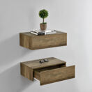 Wandregal Oslo 2er Set 46x30x15cm Holzfarben