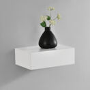 Wandregal Oslo mit Schublade 46x30x15cm Weiss matt