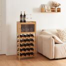 Weinregal Gjerstad 100x47x28cm Bambus Natur