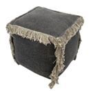 Bodenkissen 2. Wahl Sitzhocker Sitzpouf 40x40 cm Sitzwürfel Sitzpuff Fusshocker Stonewashed