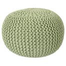 Pouf 55 cm Grobstrick Optik extrahoch 37 cm neon