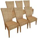 Esszimmerstühle Rattan Cardine capuccino - 6er Set