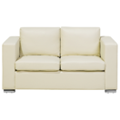 2-Sitzer Sofa Leder beige HELSINKI