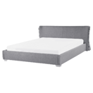 Wasserbett Polsterbezug grau 160 x 200 cm PARIS