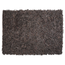 Teppich Leder braun 160 x 230 cm Shaggy MUT