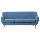 3-Sitzer Sofa blau / hellbraun MOTALA