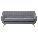 3-Sitzer Sofa hellgrau / hellbraun MOTALA