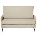 2-Sitzer Schlafsofa beige / schwarz BELFAST