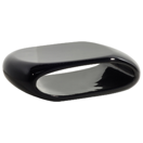 Couchtisch schwarz oval NESSUS