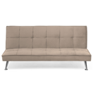 3-Sitzer Schlafsofa beige / silber HASLE