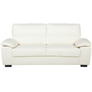 3-Sitzer Sofa Kunstleder creme VOGAR