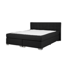 Boxspringbett Polsterbezug schwarz 160 x 200 cm ADMIRAL