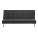 3-Sitzer Schlafsofa grau / silber HASLE