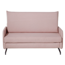 2-Sitzer Schlafsofa rosa / schwarz BELFAST