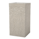 Blumentopf beige quadratisch 40 x 40 x 77 cm DION