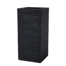 Blumentopf schwarz quadratisch 33 x 33 x 70 cm DION