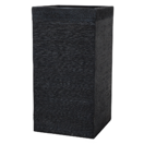 Blumentopf schwarz quadratisch 40 x 40 x 77 cm DION