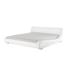 Wasserbett Leder weiss 160 x 200 cm AVIGNON