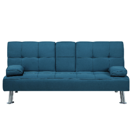 Schlafsofa 3-Sitzer Polsterbezug blau ROXEN